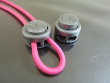 Finding - 2 pcs Grey Plastic End Lock Cord Stopper