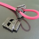 Finding - 2 pcs Gunmetal Black Metal End Lock Cord Stopper
