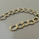 Finding - 10 pcs Antique Brass Small Chain Closure Extender