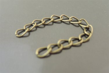 Finding - 10 pcs Antique Brass Small Chain Closure Extender