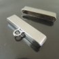 Finding - 2 pcs Silver Large Flat End Cap with Loop ( Inside 35mm x 4mm )