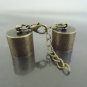 Finding - 2 Sets Antique Brass Round End Cap Lobster Clasp & Extender ( Inside 13mm Diameter )