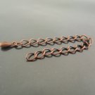 Finding - 6 pcs Red Copper Small Chain Closure Extender
