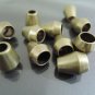 Finding - 10 pcs Antique Brass Plastic Round Tone Cord End Cap with Two Holes 14mm x 12mm
