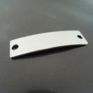 Fnding - 2 pcs Antique Silver Metal Curve Arc Long Charm with Two Holes 39mm x 10.5mm x 1mm
