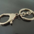 1 Set Gold Large Split Key Ring with Lobster Clasp Keychain ( about 64mm Length )