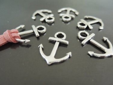 Finding - 10 pcs Antique Silver Small Anchor Hook Clasp 19mm x 15mm