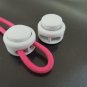 Finding - 2 pcs White Plastic End Lock Cord Stopper