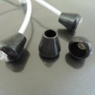Finding - 10 pcs Antique Black Plastic Round Tone Cord End Cap with Two Holes 15.5mm x 14.5mm