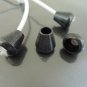 Finding - 10 pcs Antique Black Plastic Round Tone Cord End Cap with Two Holes 15.5mm x 14.5mm