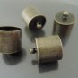 Finding - 6 pcs Antique Brass Round Large Cord Buckle End Cap with Loop ( inside 13mm Diameter )