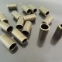 Finding - 4 pcs Antique Brass Metal Round Tone Cord End Cap with Two Holes 13mm x 7mm