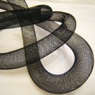 1 Yard of Black Horsehair ( Crin ) Tube Crinoline for Hair Accessories ( 15mm Width )