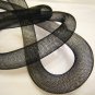 1 Yard of Black Horsehair ( Crin ) Tube Crinoline for Hair Accessories ( 15mm Width )