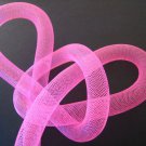 1 Yard of Pink Horsehair ( Crin ) Tube Crinoline for Hair Accessories ( 15mm Width )