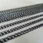 Finding - 1 Yard Black Little Curb Chain of Unfinished Link ( 2.5mm )