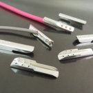 Finding - 20 pcs Silver Metal Fold Over Crimp 22mm x 4mm