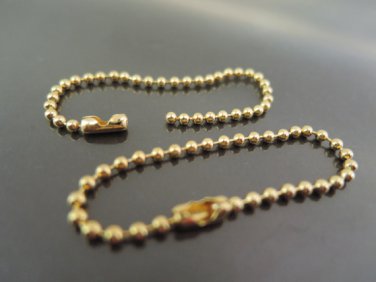 Finding - 6 pcs Gold Small Ball Chains Link with Connector For Scrabble Tiles