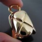 Finding - 2 pcs Gold Round Very Large Tone Cord Buckle End Cap with Loop ( inside 15mm x 13mm )