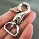 Finding - 2 pcs Polished Silver Solid Swivel Lobster Claw Clasp Closure Claw Hook Buckle 45mm x 22mm
