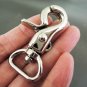 Finding - 2 pcs Polished Silver Solid Swivel Lobster Claw Clasp Closure Claw Hook Buckle 45mm x 22mm