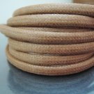 1 Yard 5mm x 4mm Natural Brown Round Oval Cotton Wax Cords