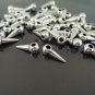 Finding - 10 pcs Antique Silver Small Spike Charm 13mm x 4mm