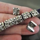 Finding - 10 pcs Antique Silver Fleur-de-lis Beads ( 10mm x 8mm x 6mm )