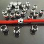 Finding - 20 pcs Silver Round Ball Spacers Beads with Large Hole ( 6mm x 5mm )