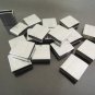 Finding - 6 pcs Silver Straight Flat Square Tubes 10mm x 10mm x 4mm ( Inside 9mm x 2mm )