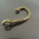 Finding - 2 pcs Antique Brass Fish Hook Clasp 35mm x 20mm ( Inside 4.5mm Hole )