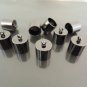 Finding - 4 pcs Gunmetal Black Round Large Tone Cord Buckle End Cap with Loop ( inside 10mm )