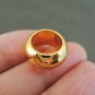 Finding - 6 pcs Gold Round Ball Spacers Beads Ring with Large Hole 13.5mm x 7mm ( inside 9mm )