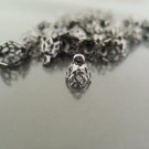Finding - 20pcs Black Filigree Bead Caps Bead Cones with Loop 8mm x 7mm