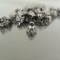 Finding - 20pcs Black Filigree Bead Caps Bead Cones with Loop 8mm x 7mm