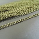 Finding - 1 Yard Antique Brass Little Curb Chain of Unfinished Link ( 2.5mm )