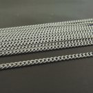 Finding - 1 Yard Silver Little Curb Chain of Unfinished Link ( 2mm )