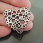 Finding - 2 pcs Antique Silver Love Charm Decoration 25mm x 24mm
