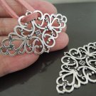 Finding - 2 pcs Antique Silver Charm Decoration 42mm x 25mm