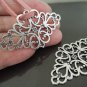 Finding - 2 pcs Antique Silver Charm Decoration 42mm x 25mm