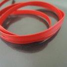 1 Yard 6.5mm Red Flat Leather Cord