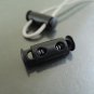 Finding - 2 pcs Black Plastic End Lock Cord Stopper