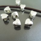 Finding - 10 pcs Antique Silver Heart Love Spacers Beads with Large Hole ( 8.5mm x 8mm )