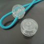 Finding - 2 pcs Clear Plastic End Lock Cord Stopper