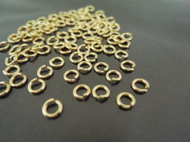 Finding - 20 pcs 5mm Gold Open Jump Rings