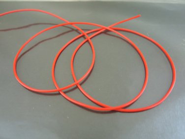 5 Yards of Red Round Rubber Plastic Cord ( 1mm Width )