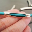 Finding - 10 pcs Silver Curve Arc Tubes 32mm x 5mm ( inside 4mm Diameter )