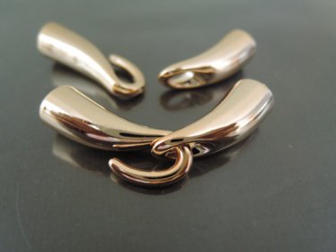 Finding - 1 Set Rose Gold Plastic Toggle Clasp ( Inside 6mm Diameter )