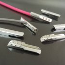 Finding - 20 pcs Silver Metal Fold Over Crimp 16.5mm x 2mm