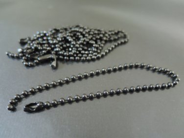 Finding - 10 pcs Black Small Ball Chains Link with Connector For Scrabble Tiles